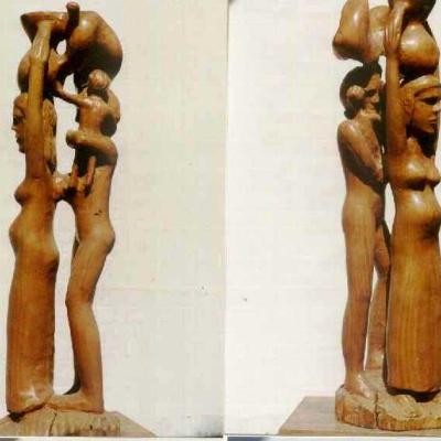 Sculture Coppia Lepina